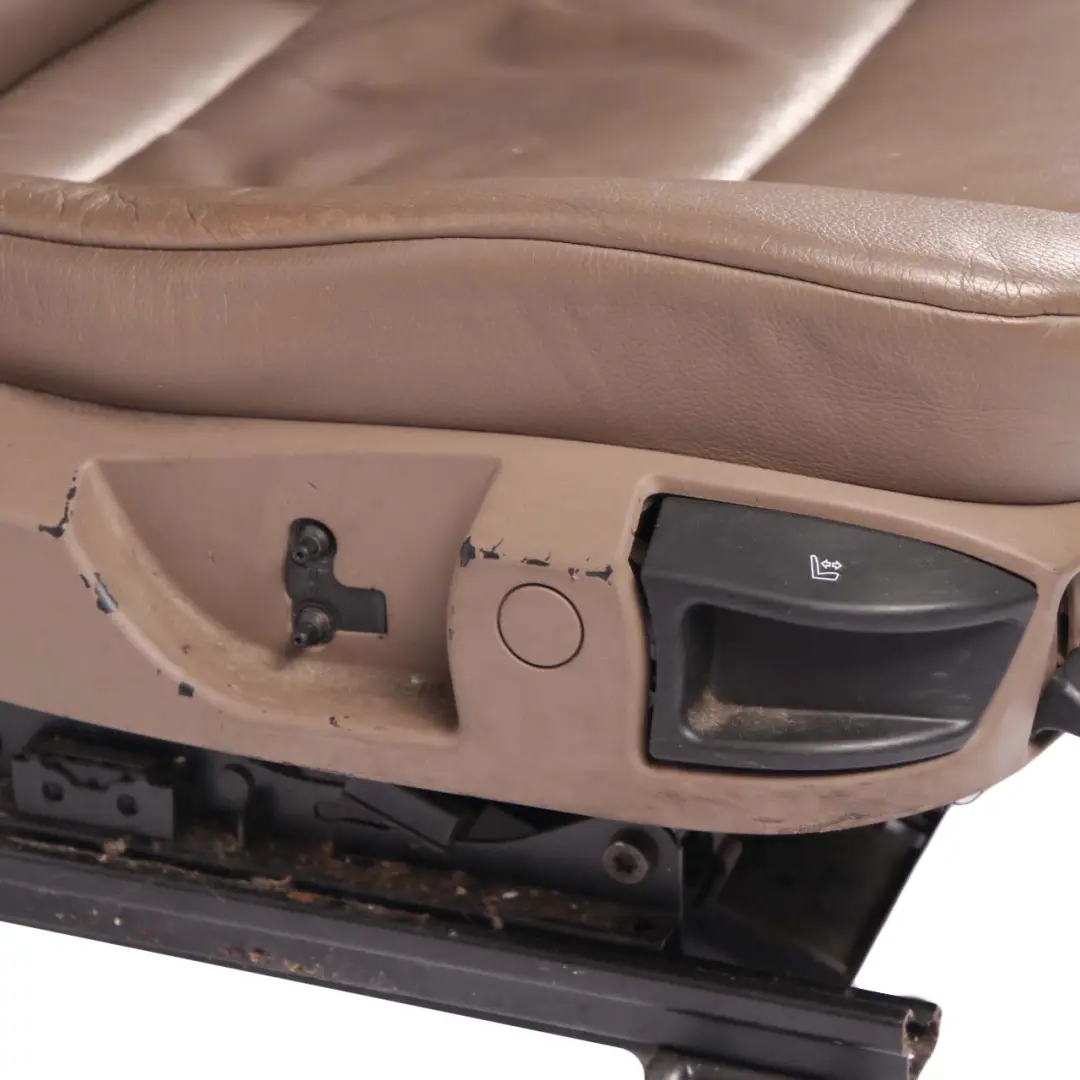 BMW E60 Leather Seats Heated Truffle Brown Interior Front Rear Seat Door Cards