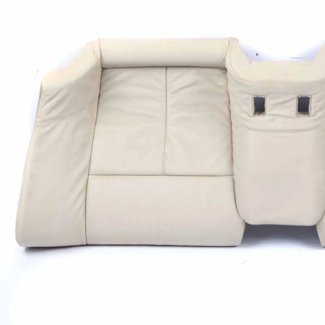 BMW E63 E64 Cream Beige Leather Dakota Rear Seat Cover Back Sofa Bench