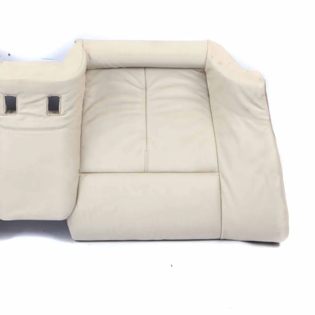 BMW E63 E64 Cream Beige Leather Dakota Rear Seat Cover Back Sofa Bench