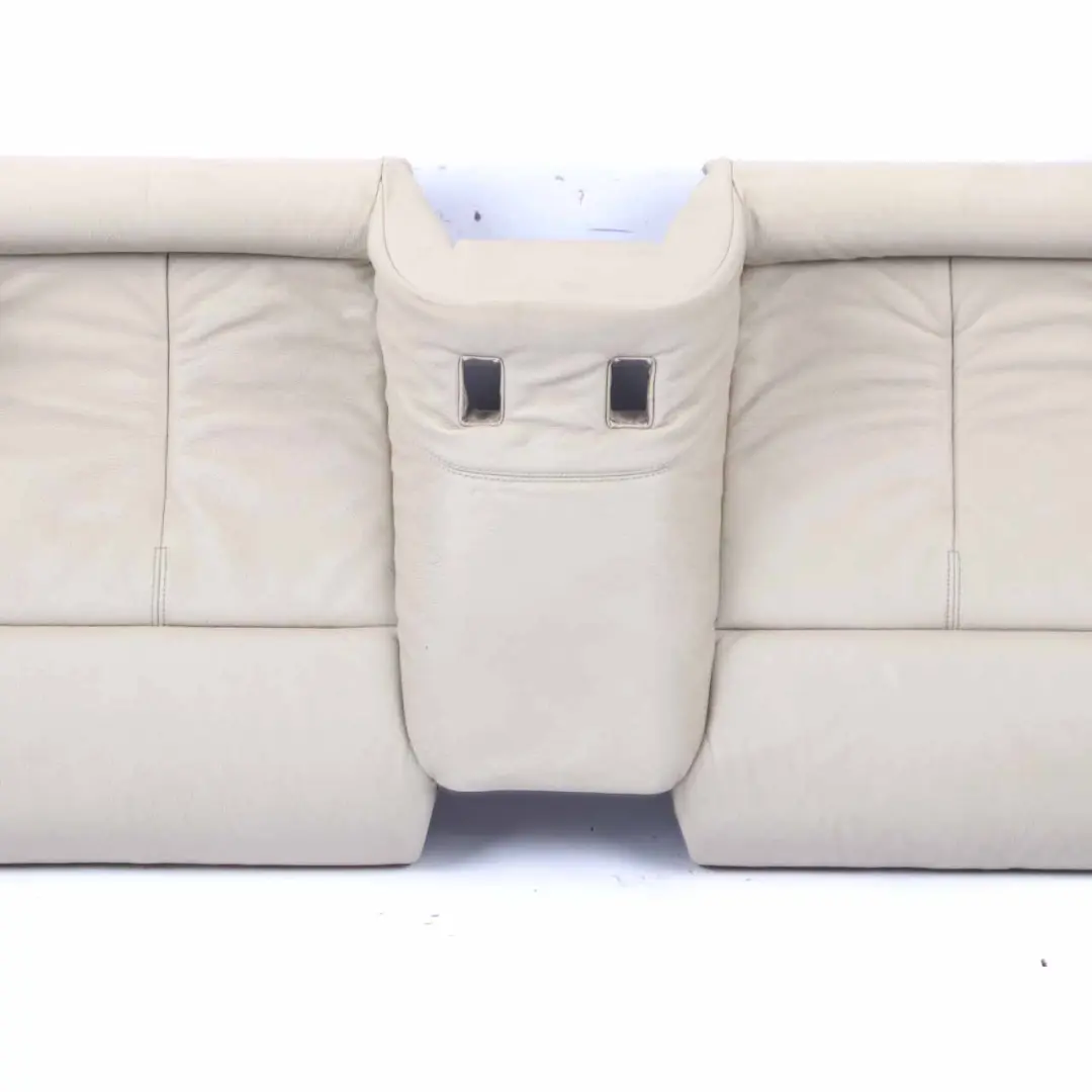 BMW E63 E64 Cream Beige Leather Dakota Rear Seat Cover Back Sofa Bench