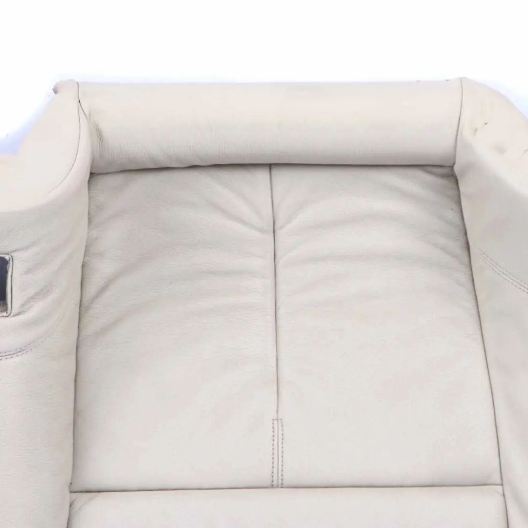 BMW E63 E64 Cream Beige Leather Dakota Rear Seat Cover Back Sofa Bench