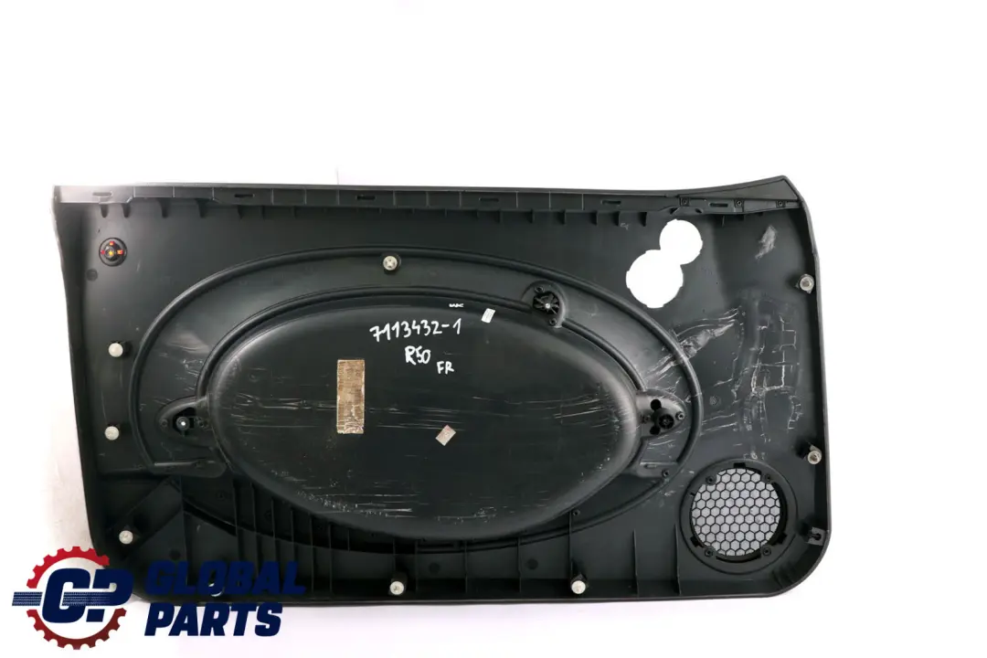 BMW Mini R50 R53 1 Front Right O/S Door Card Side Trim Panther Black Anthracite