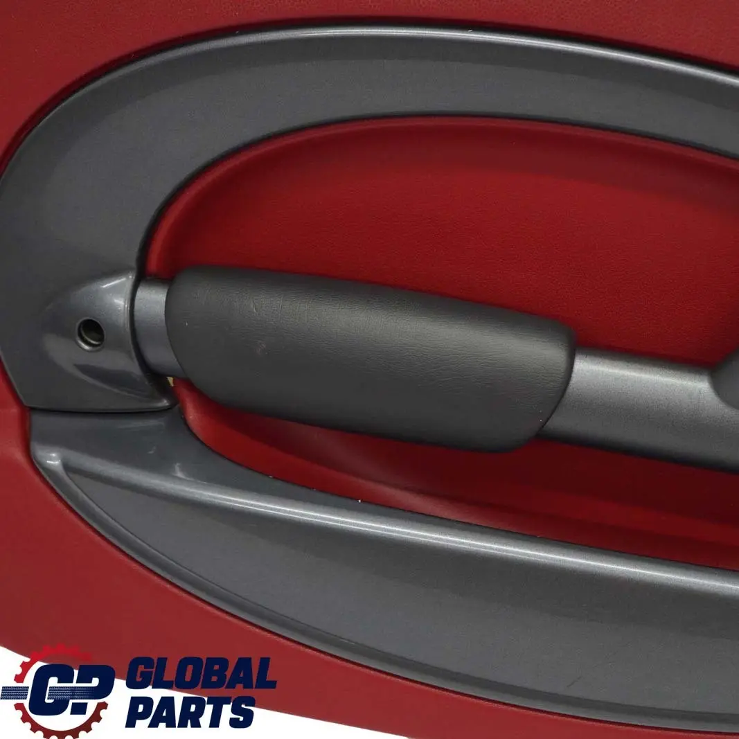 BMW Mini R50 Front Left N/S Door Card Trim Tartan Red Leather Anthracite