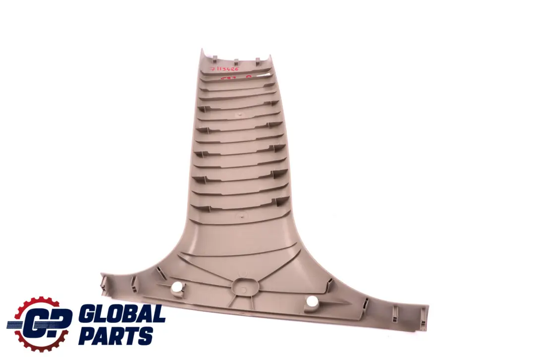 BMW E87 Tapa Pilar B Embellecedor Inferior Derecha Beige 7115426