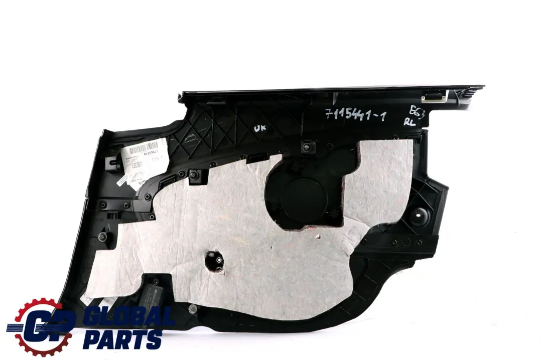 BMW 6 Series E63 E64 1 Rear Left N/S Lateral Trim Panel Leather Black