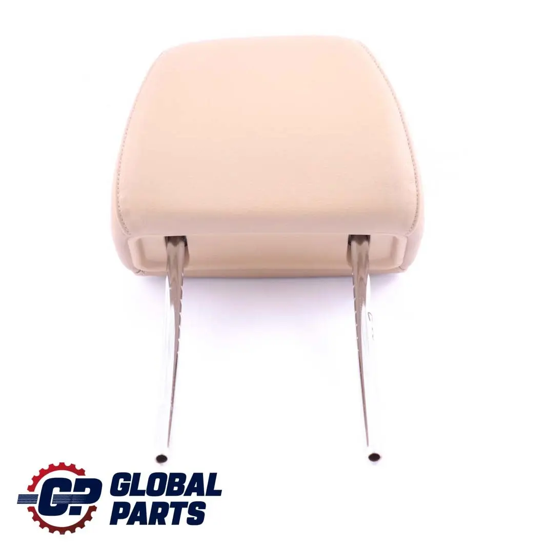 BMW E60 E61 Asiento Delantero Cuero Reposacabezas Izquierdo Derecho Beige