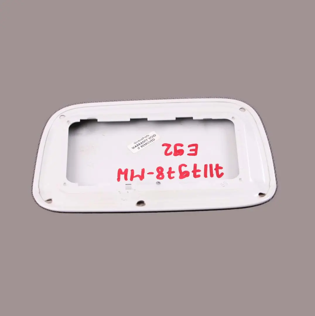 BMW 3 E92 LCI Fuel Filler Fill In Flap Cover Mineralweiss Mineral White A96