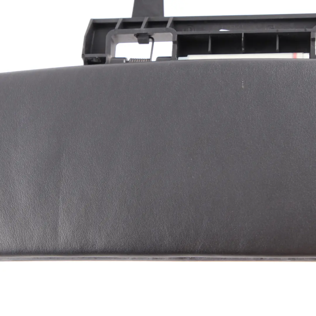 BMW E65 Armrest Cover Centre Set Front Flap Trim Panel Leather Black 7118093