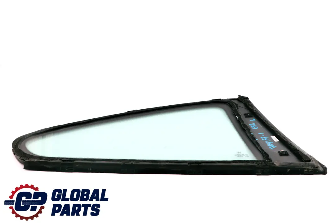 BMW 3 Series E92 Rear Left Door Side Window Glass Green AS2 Black Trim N/S