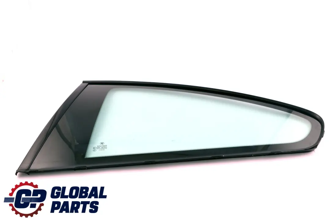 BMW 3 Series E92 Rear Left Door Side Window Glass Green AS2 Black Trim N/S