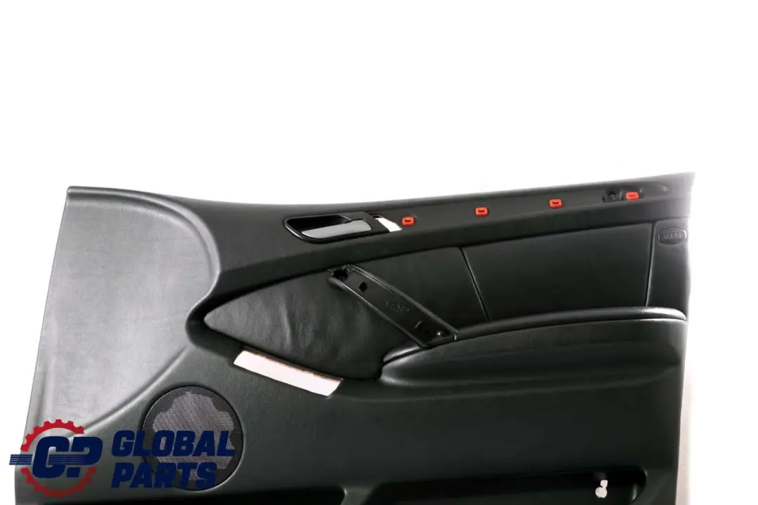 BMW X5 Series E53 Front Right O/S Door Card Black Walknappa Leather Trim Panel