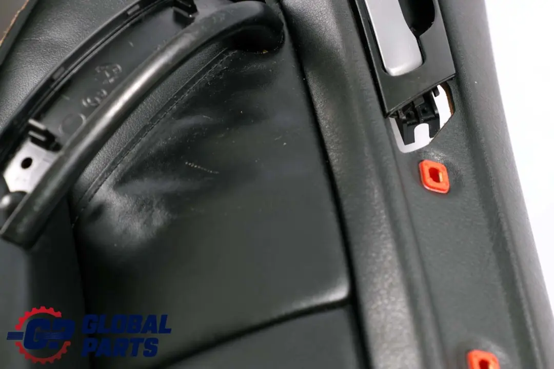 BMW X5 Series E53 Front Right O/S Door Card Black Walknappa Leather Trim Panel