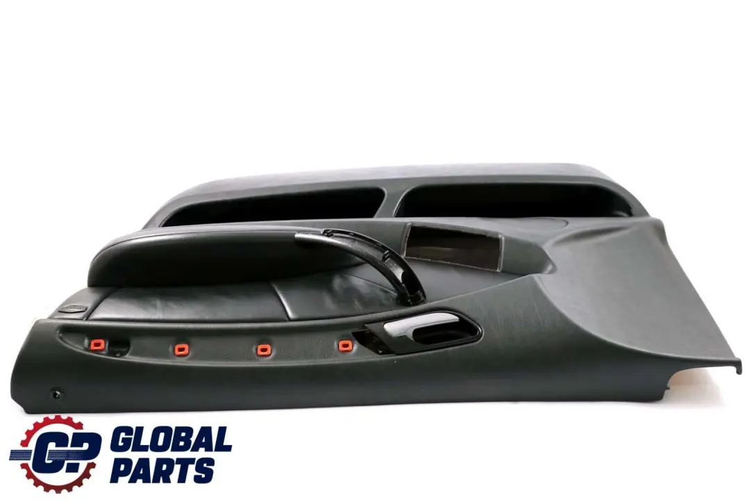 BMW X5 Series E53 Front Right O/S Door Card Black Walknappa Leather Trim Panel