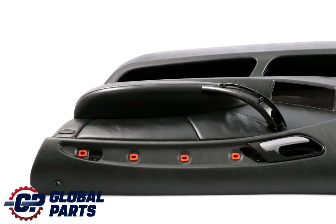 BMW X5 Series E53 Front Right O/S Door Card Black Walknappa Leather Trim Panel