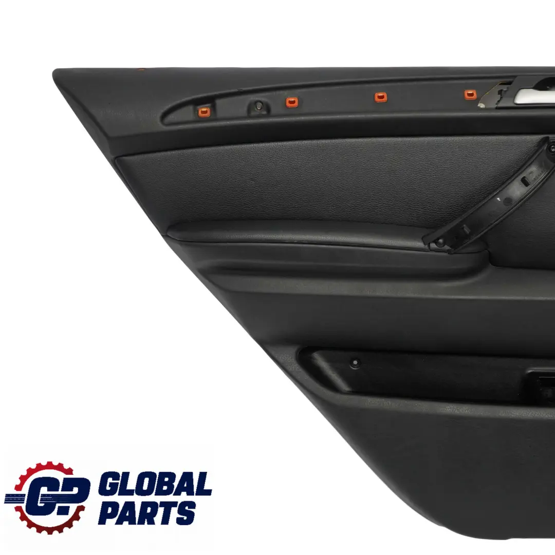 BMW X5 Series E53 Black Leather Walknappa Rear Left N/S Door Card Trim Panel