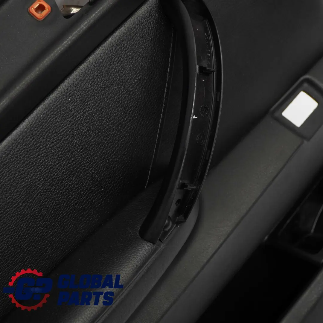 BMW X5 Series E53 Black Leather Walknappa Rear Left N/S Door Card Trim Panel