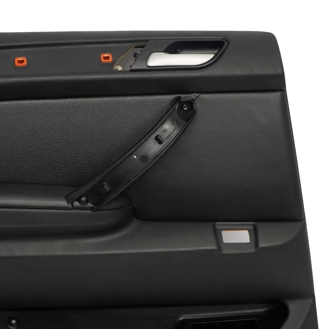 BMW X5 Series E53 Black Leather Walknappa Rear Left N/S Door Card Trim Panel