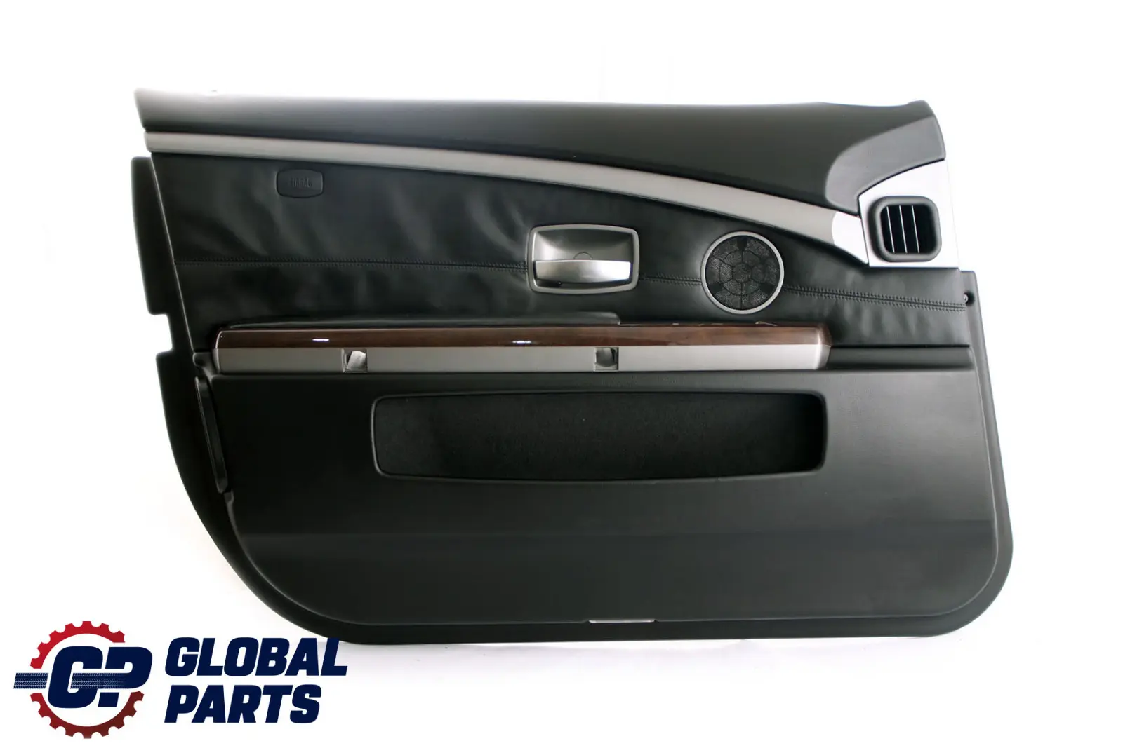 BMW 7 er E65 E66 Türverkleidung Abdeckung Vorne Links Leder Pearl Schwarz