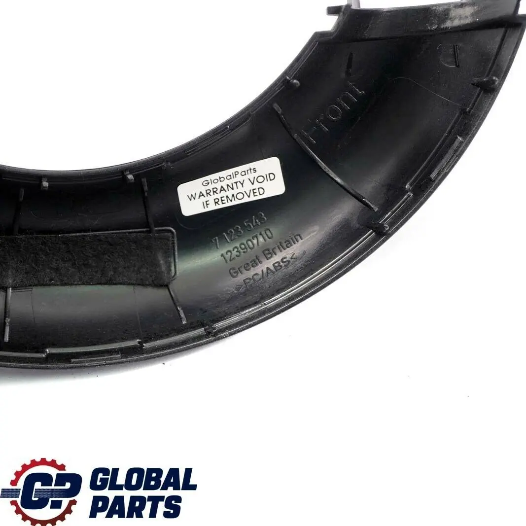 BMW Mini Cabrio R52 Roll Bar Trim Panel Cover Left N/S Panther Black 7123545