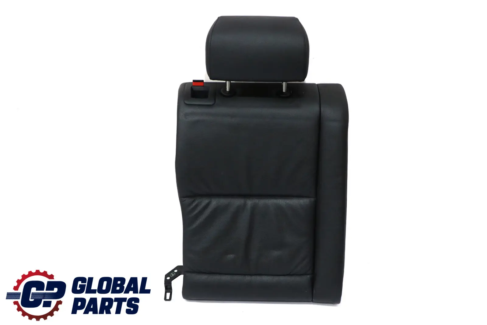 BMW E61 Touring Trasero Derecho O / S Funda De Asiento Respaldo Negro Cuero