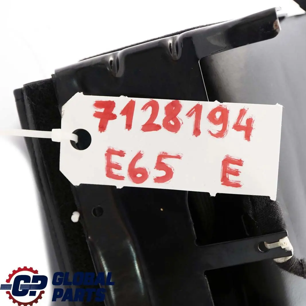 BMW E65 E66 Asiento Trasero Apoyabrazos Reposacabezas Consola Cuero Perla Negro