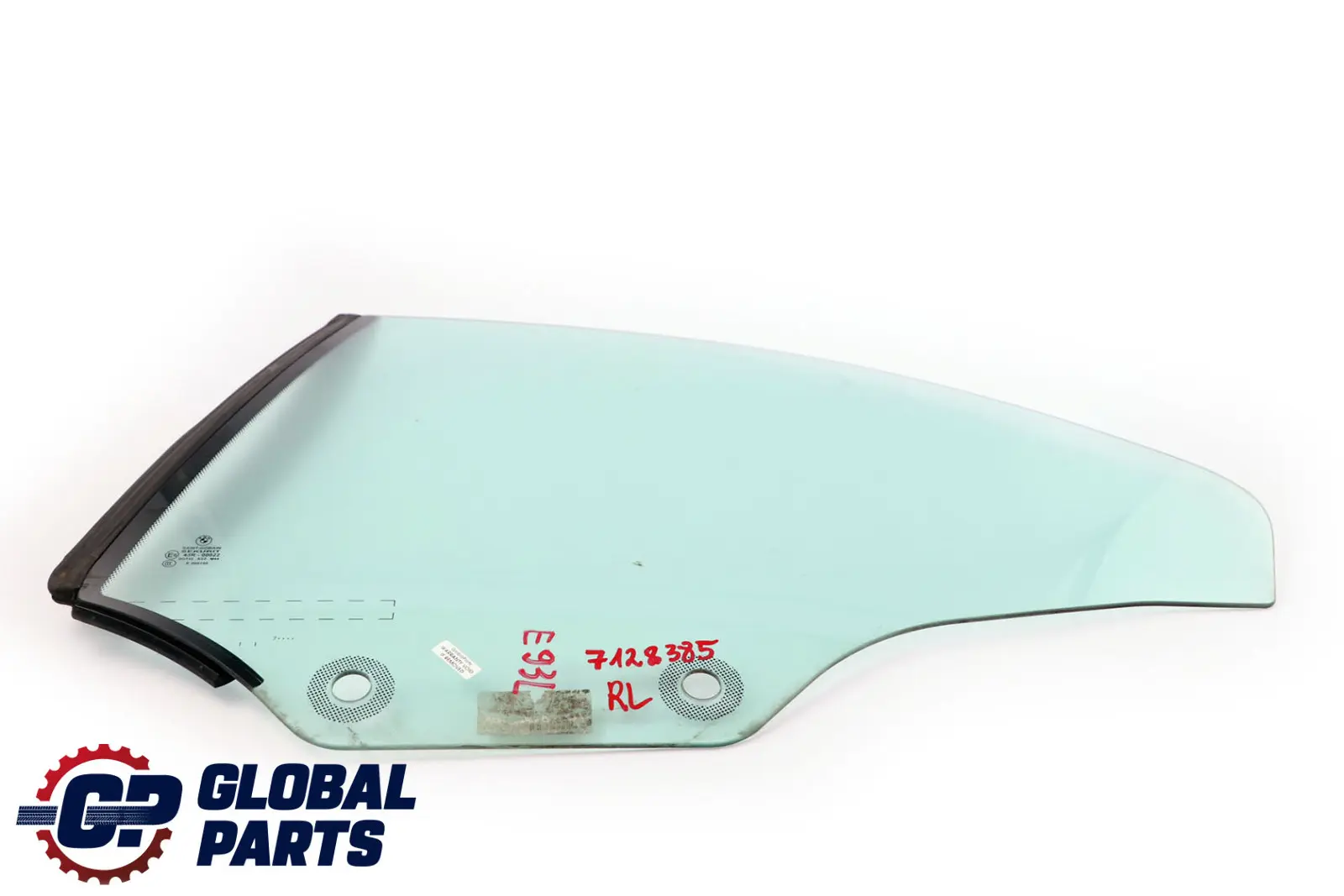 BMW 3 Series E93 E93N Cabrio Convertible Side Window Glass Green Rear Left N/S