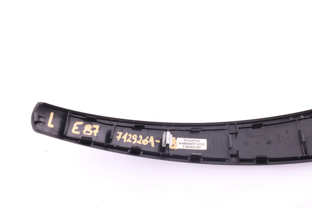 BMW 1 Series 8 E87 Trim Inner Door Handle Left Carbon Effect Gomera Black