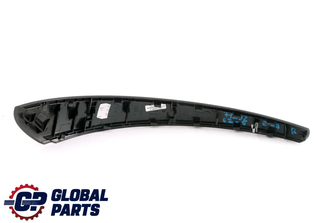 BMW 1 Series 6 E87 Trim Strip Inner Door Handle Gomera Black Right O/S 7129262