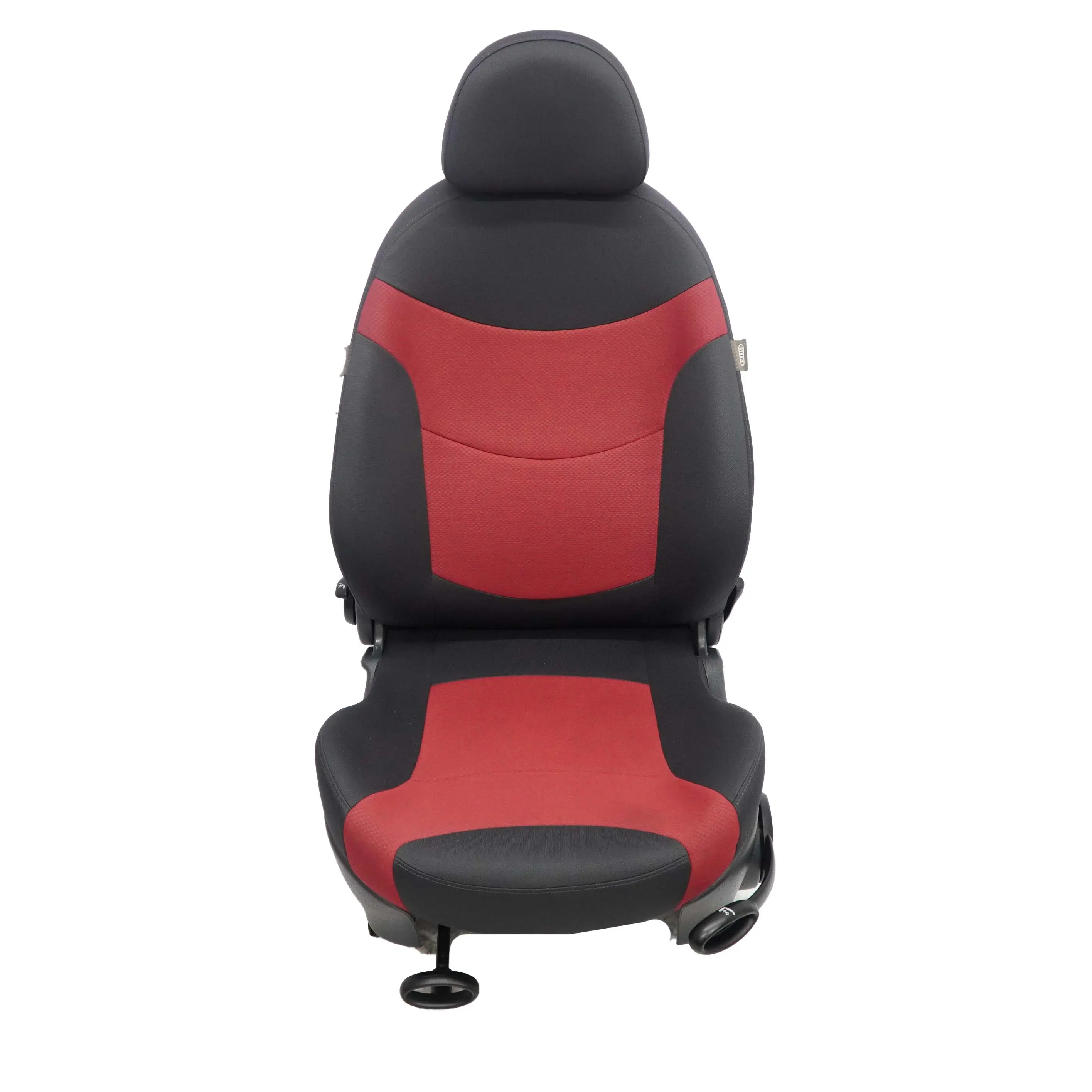 Mini R50 R52 Cabrio Delantero Izquierdo Sport Asiento Tela Molette Tartan Rojo