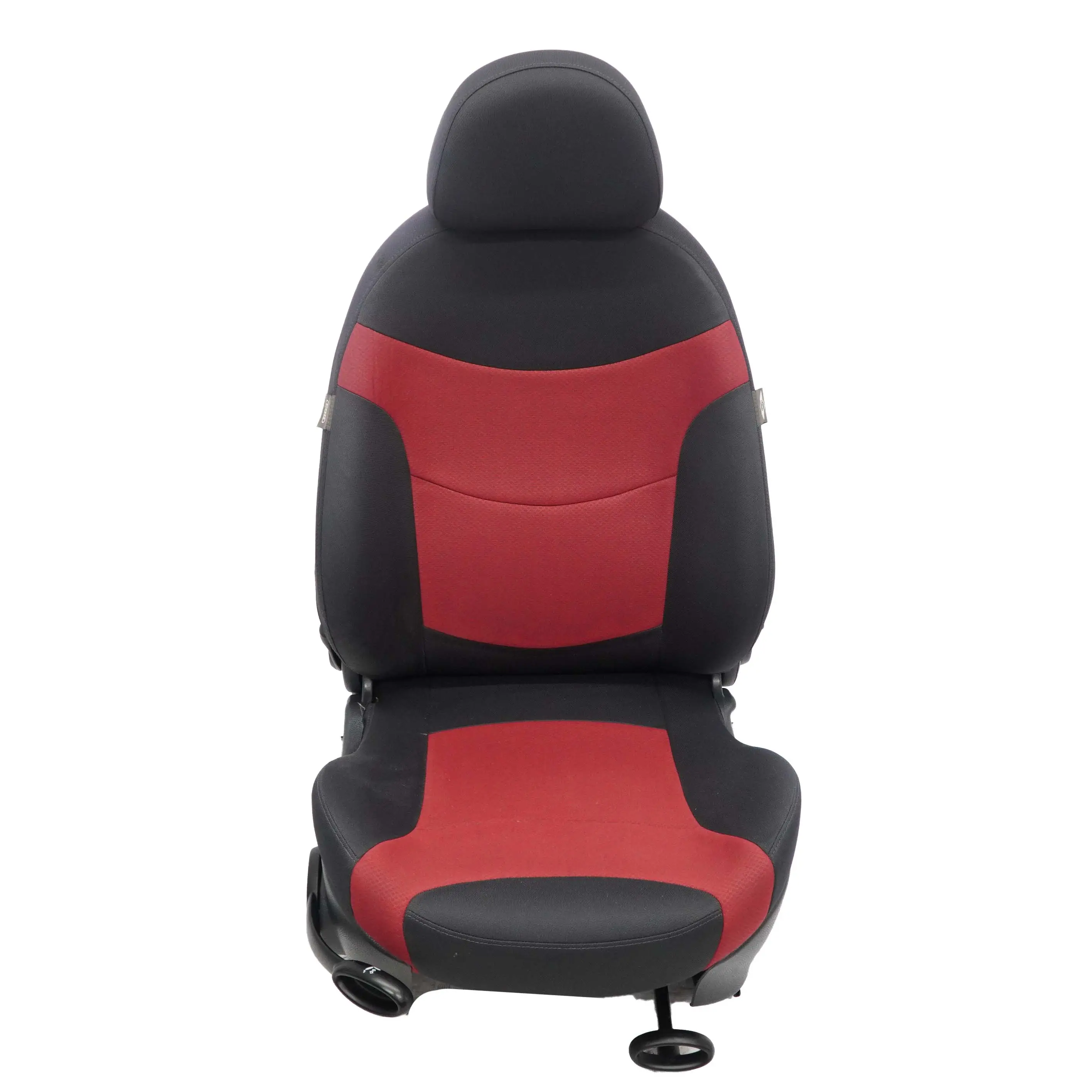 Mini R50 R52 Cabrio Delantero Derecho Sport Asiento Tela Molette Tartan Rojo