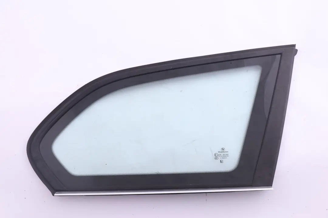 BMW 3 Series E91 Touring Side Window Glass Green AS2 Rear Right O/S Chrome