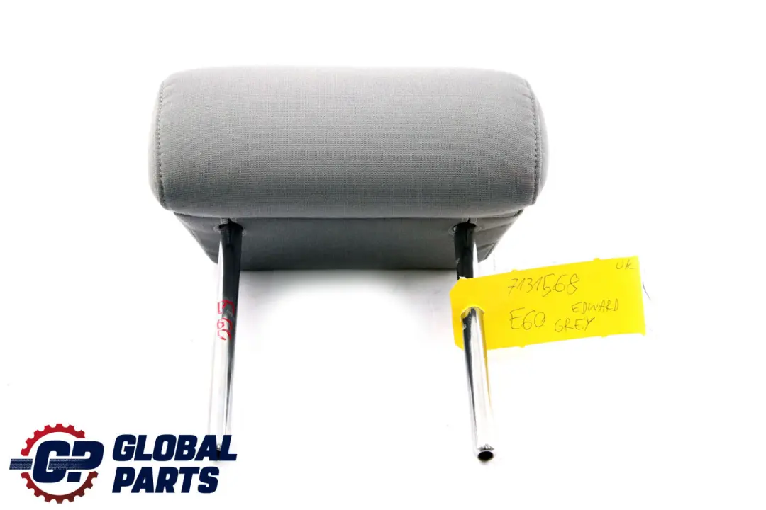 BMW 5 E60 E61 Rear Seat Left Right N/O/S Headrest Cloth Edward Grey