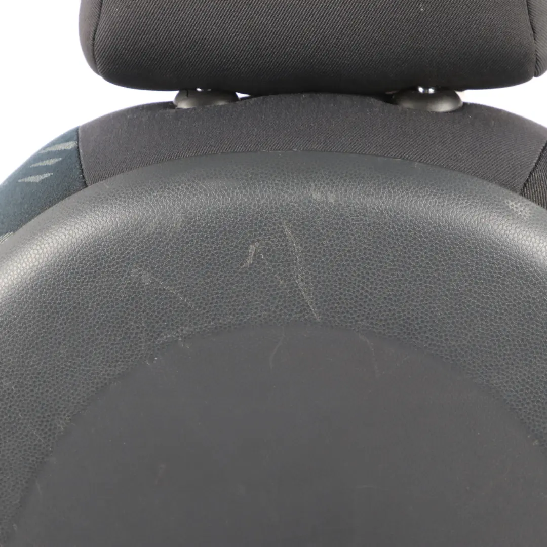 Mini Cabrio R52 Front Left N/S Seat Cloth Fabric Random Panther Black