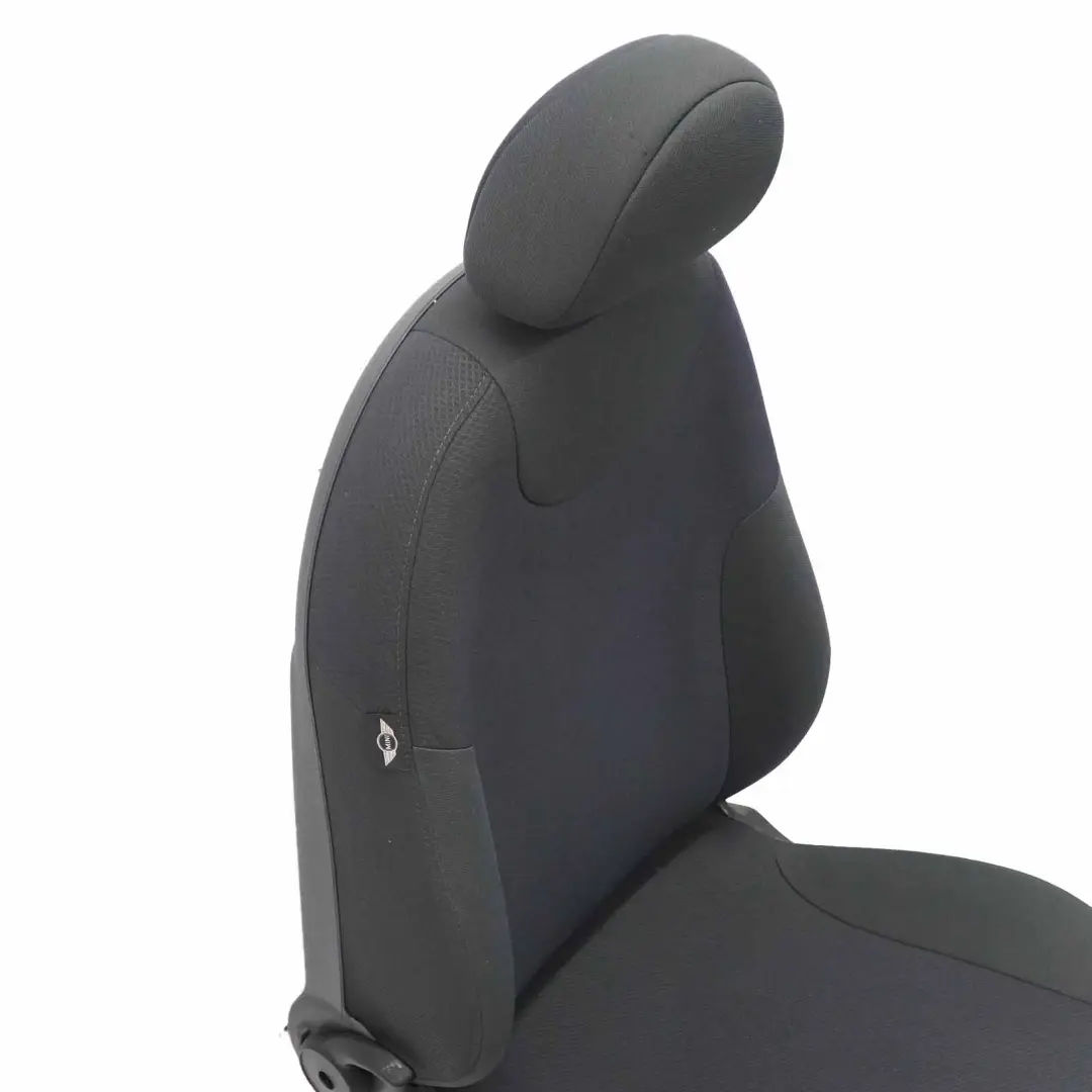 Mini Cooper R50 R52 Delantero Izquierdo Tela Molette Asiento Panther Negro