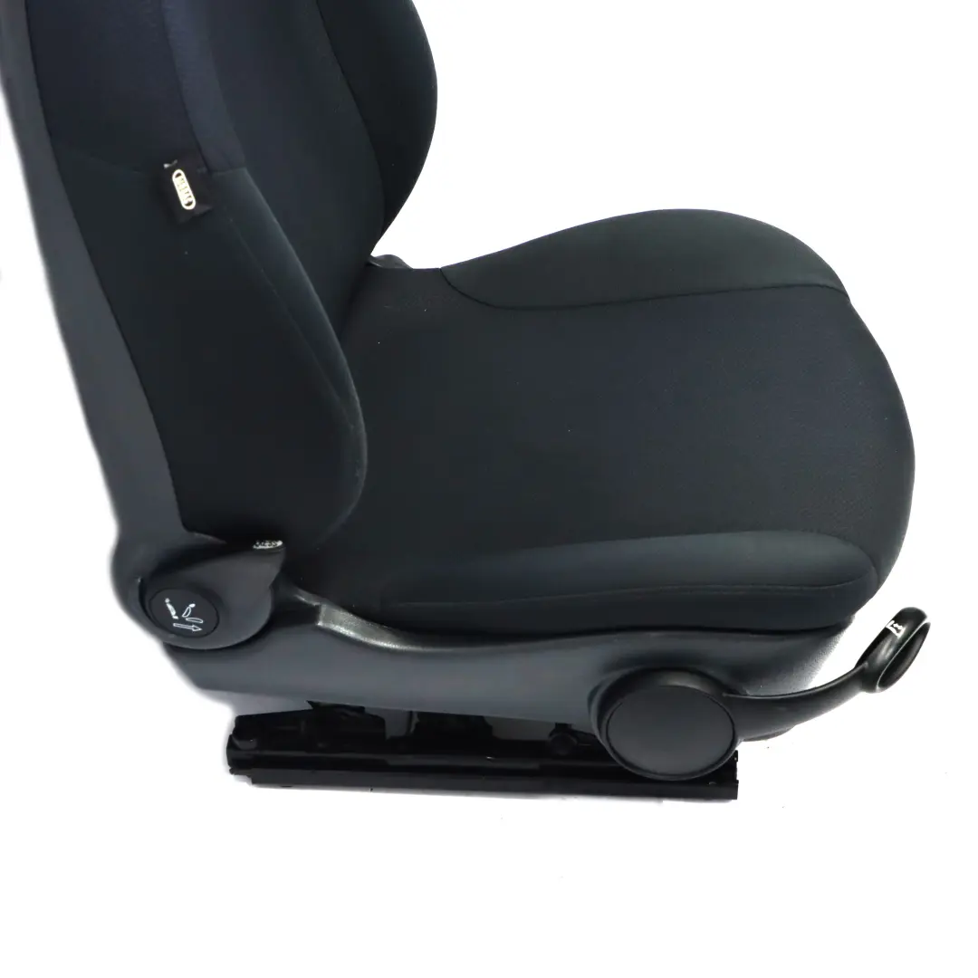 Mini R50 R52 Delantero Derecho Tela Molette Asiento Panther Negro Interior