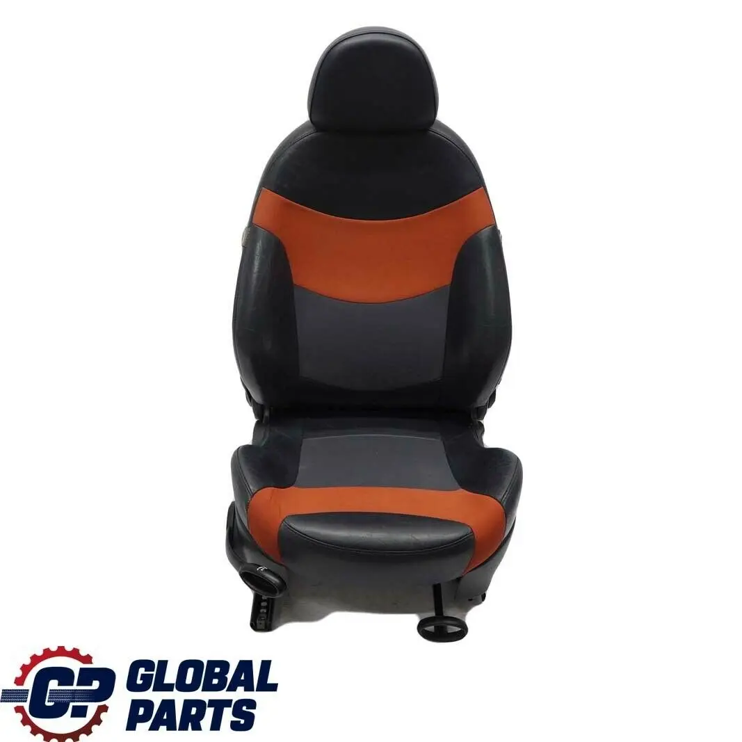 BMW Mini Cooper R52 Cabrio Front Right O/S Cloth / Leather Seat Sunrise Orange