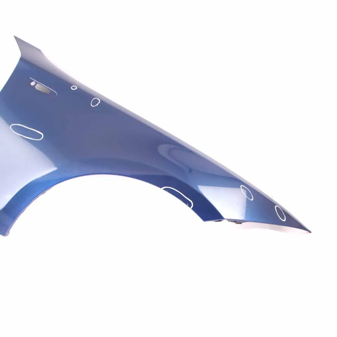 £BMW E81 E87 Side Panel Fender Wing Front Right O/S Le Mans Blue Metallic - 381