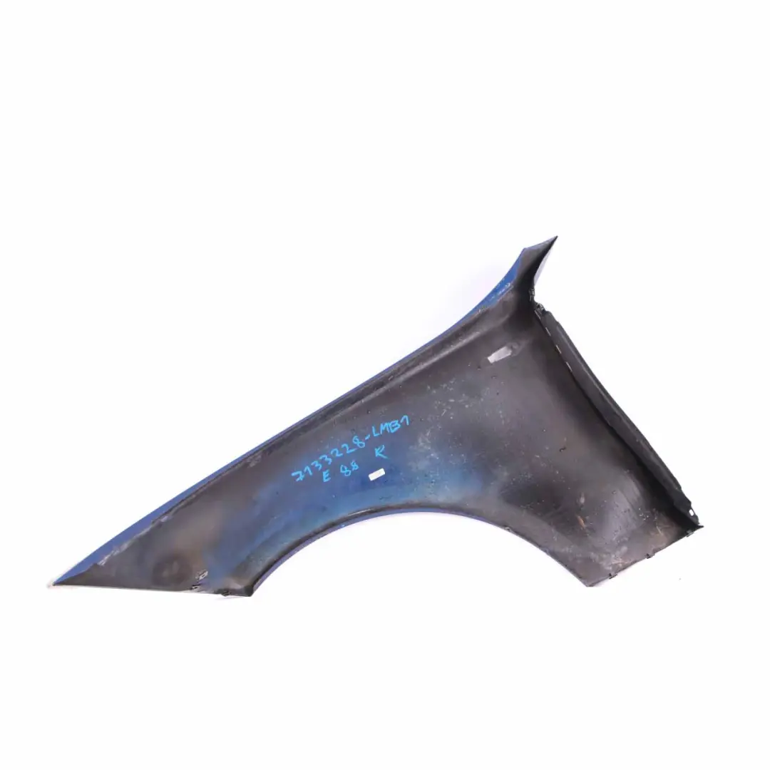 £BMW E81 E87 Side Panel Fender Wing Front Right O/S Le Mans Blue Metallic - 381