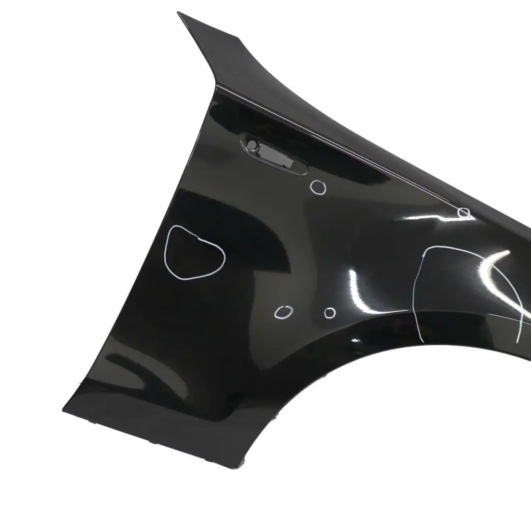 BMW 1 E81 E87 3 Side Panel Fender Wing Front Right O/S Schwarz 2 Black 668