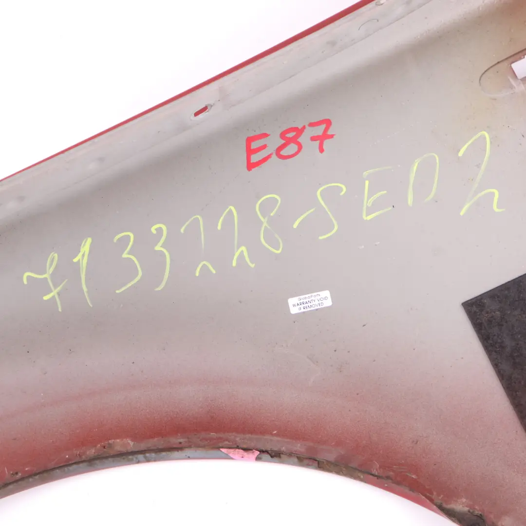 BMW E81 E87 Side Panel Front Right O/S Wing Panel Fender Sedonarot Red - A79