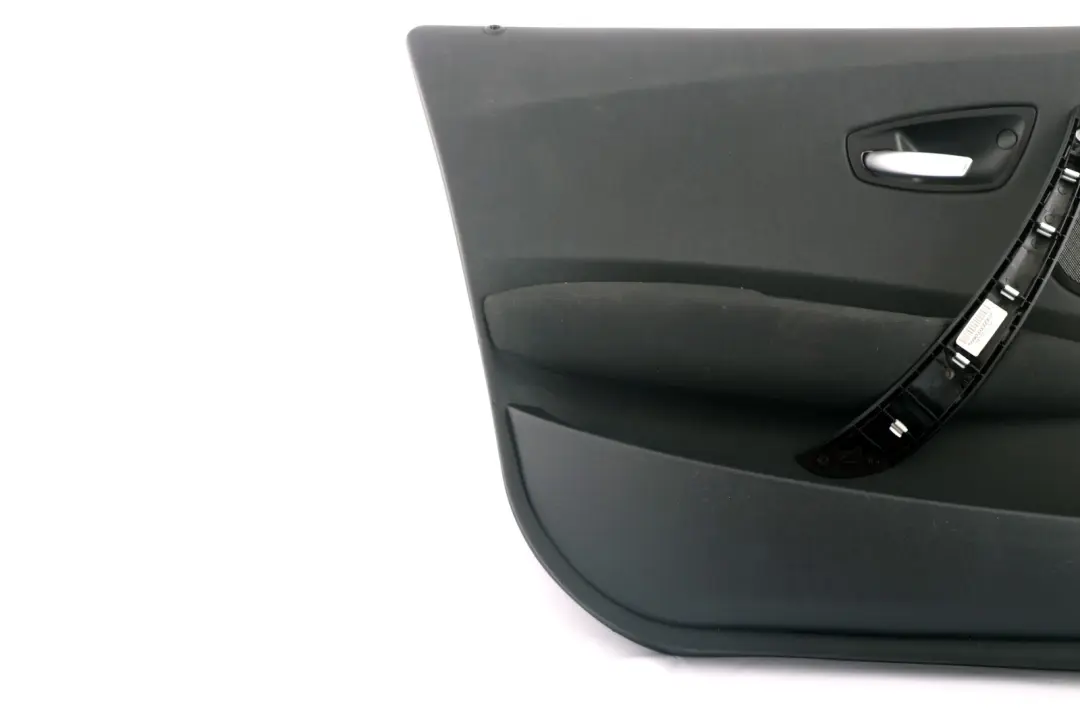 BMW 1 SERIES E87 Door card trim panel front left N/S Black Folienteil Schwarz