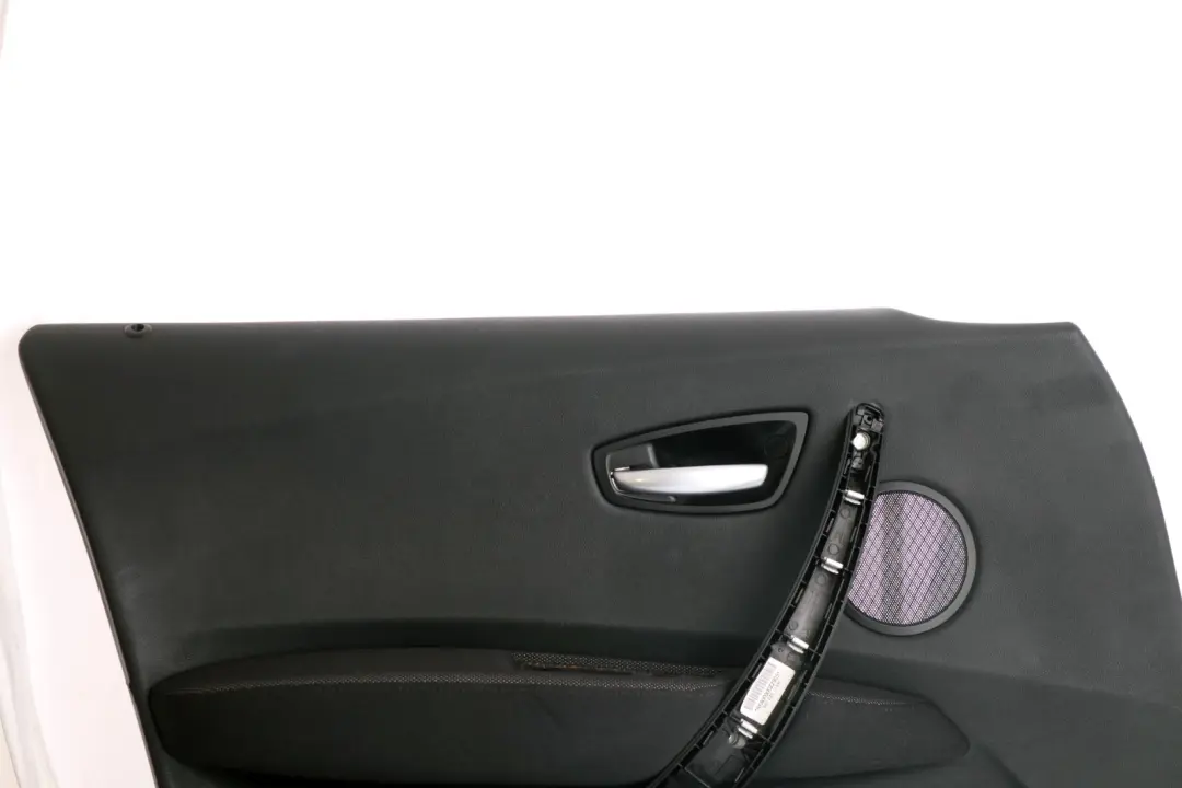 BMW 1 Series E87 2 Front Left N/S Door Card Trim Panel Black Folienteil Black