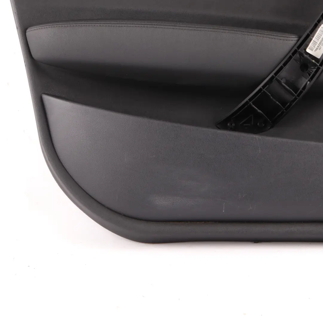 BMW E87 4 Front Door Card Trim Panel Left N/S Black Leather Folienteil