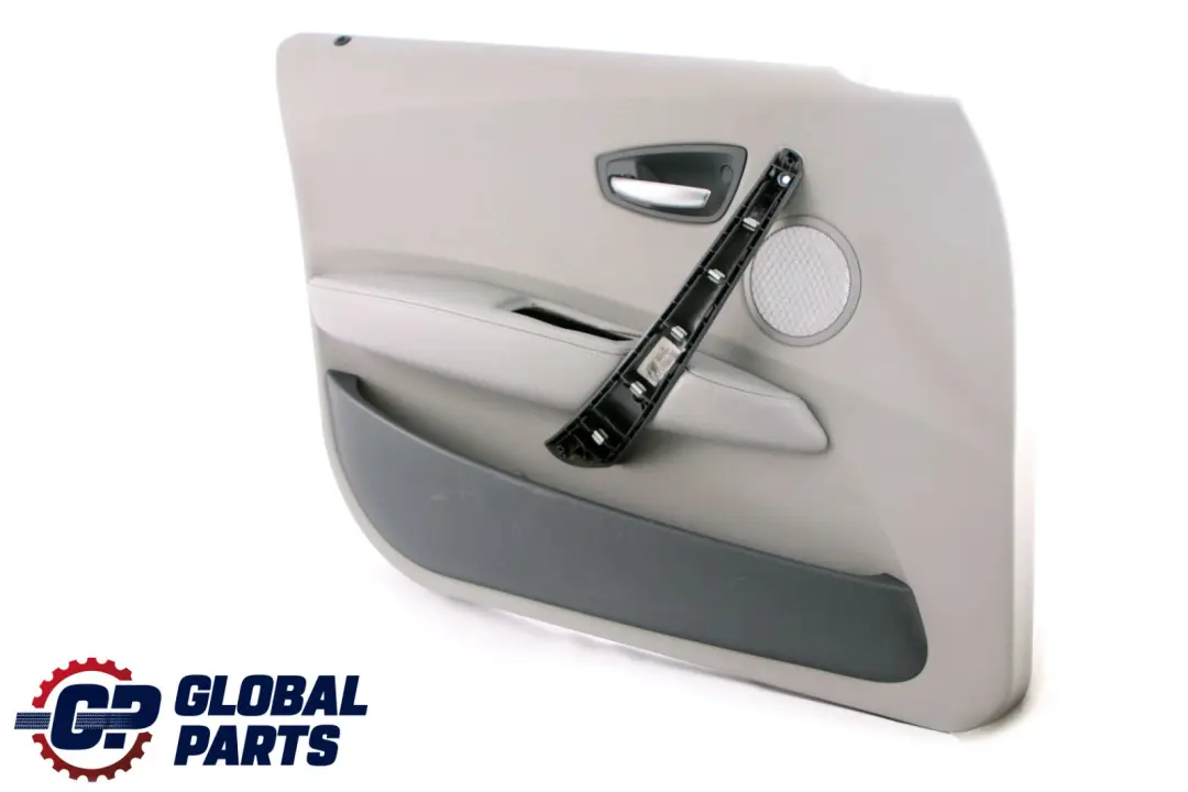 BMW E87 Tarjeta De Puerta Panel Delantero Izquierdo Cuero Alaskagrau Alaska Gris