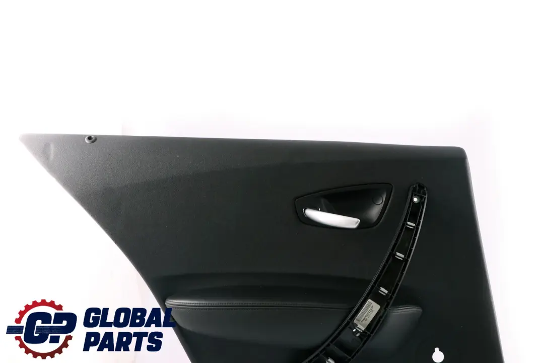 BMW 1 Series E87 Rear Left N/S Door Card Trim Panel Black Leather Boston