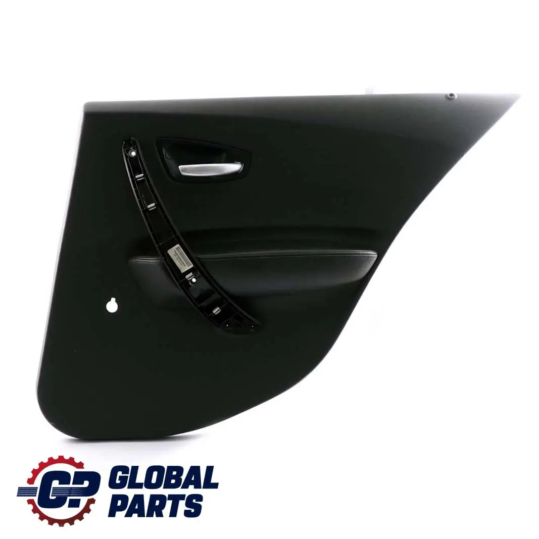 BMW 1 Series E87 Rear Right O/S Door Card Trim Panel Black Leather Boston