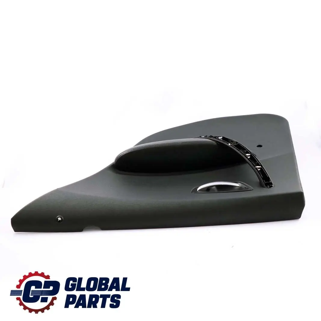 BMW 1 Series E87 Rear Right O/S Door Card Trim Panel Black Leather Boston