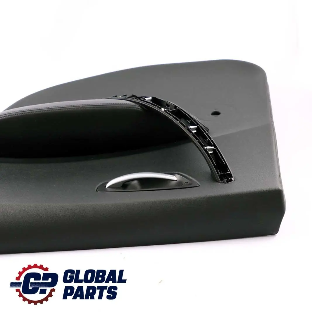 BMW 1 Series E87 Rear Right O/S Door Card Trim Panel Black Leather Boston