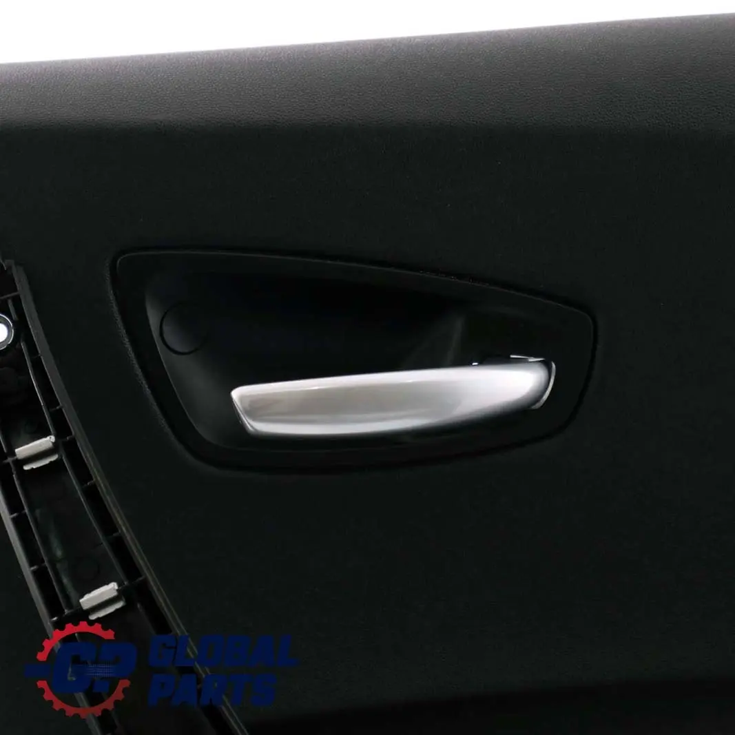 BMW 1 Series E87 Rear Right O/S Door Card Trim Panel Black Leather Boston