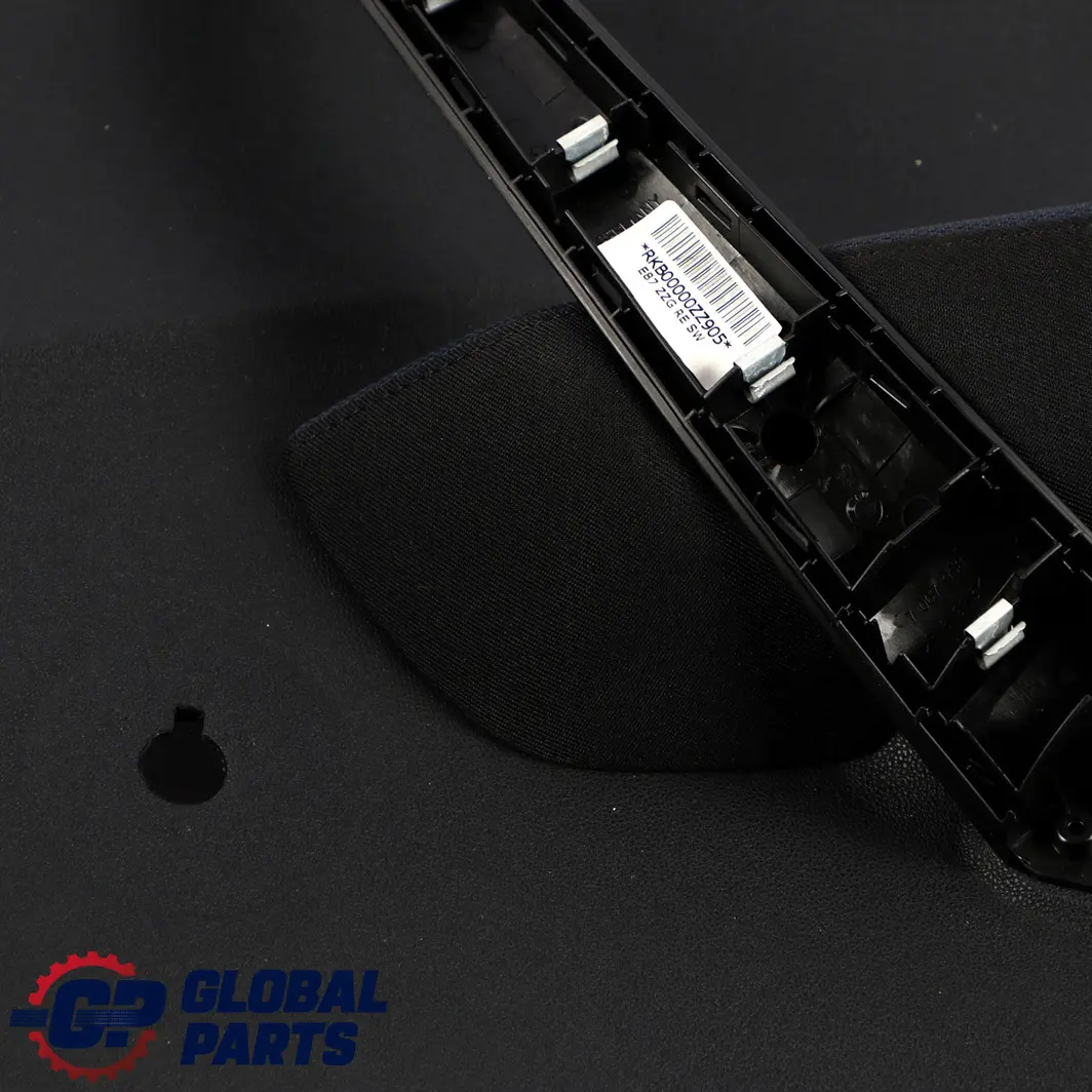 BMW 1 Series E87 Rear Right O/S Door Card Trim Panel Black Fabric Monaco Blue